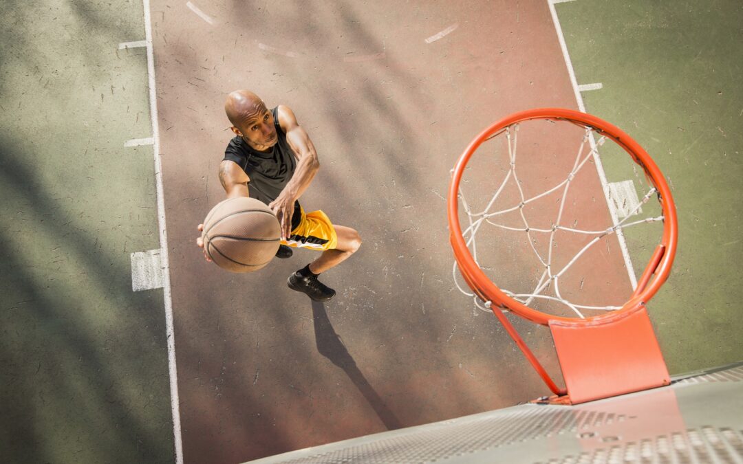 Basketball player shooting, stem Cell